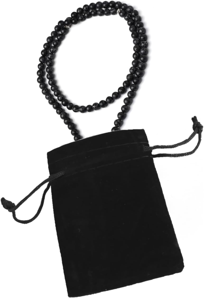 Black Premium Tasbih Prayer Beads (Pack of 2) – 99 Prayer Counter for tasbeeh