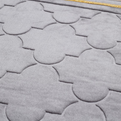 Thick Padded Arch Prayer Mat (yussuf model) -Grey