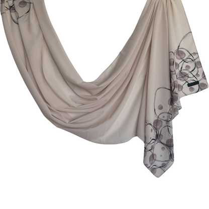 Printed Chiffon Hijab with Jersey Undercap – Orbit