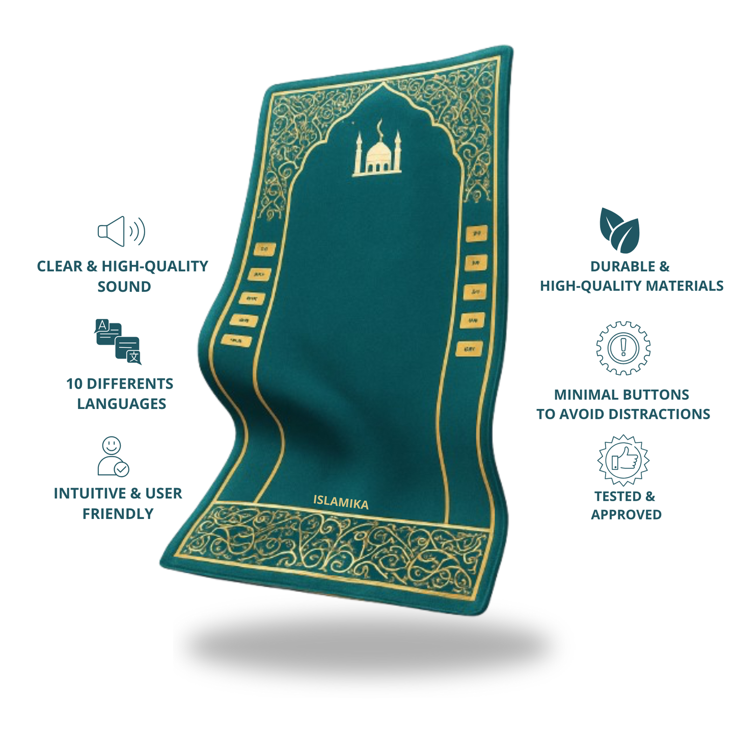Smart Interactive Prayer Mat - Green model