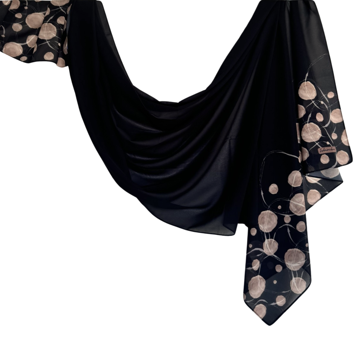 Printed Chiffon Hijab with Jersey Undercap – Orbit