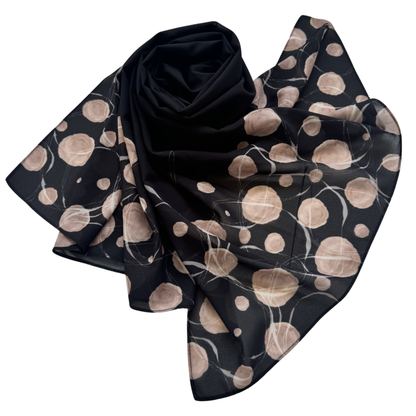 Printed Chiffon Hijab with Jersey Undercap – Orbit