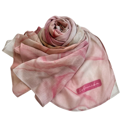 Marble Modal Hijab with Jersey Undercap Set