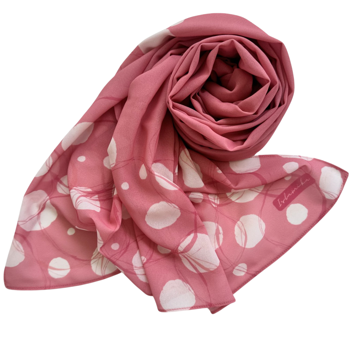 Printed Chiffon Hijab with Jersey Undercap – Orbit