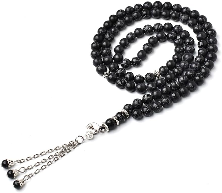 Black Premium Tasbih Prayer Beads (Pack of 2) – 99 Prayer Counter for tasbeeh