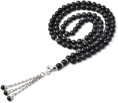 Black Premium Tasbih Prayer Beads (Pack of 2) – 99 Prayer Counter for tasbeeh