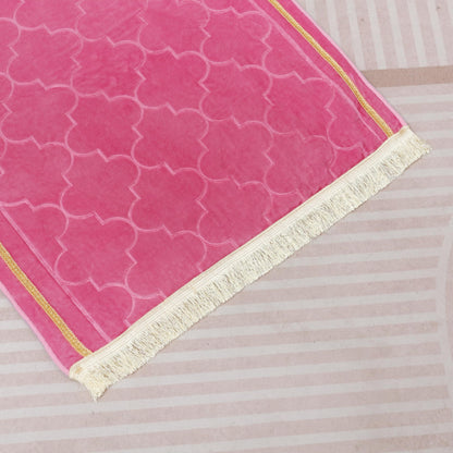 Thick Padded Arch Prayer Mat (yussuf model) -Pink
