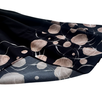 Printed Chiffon Hijab with Jersey Undercap – Orbit