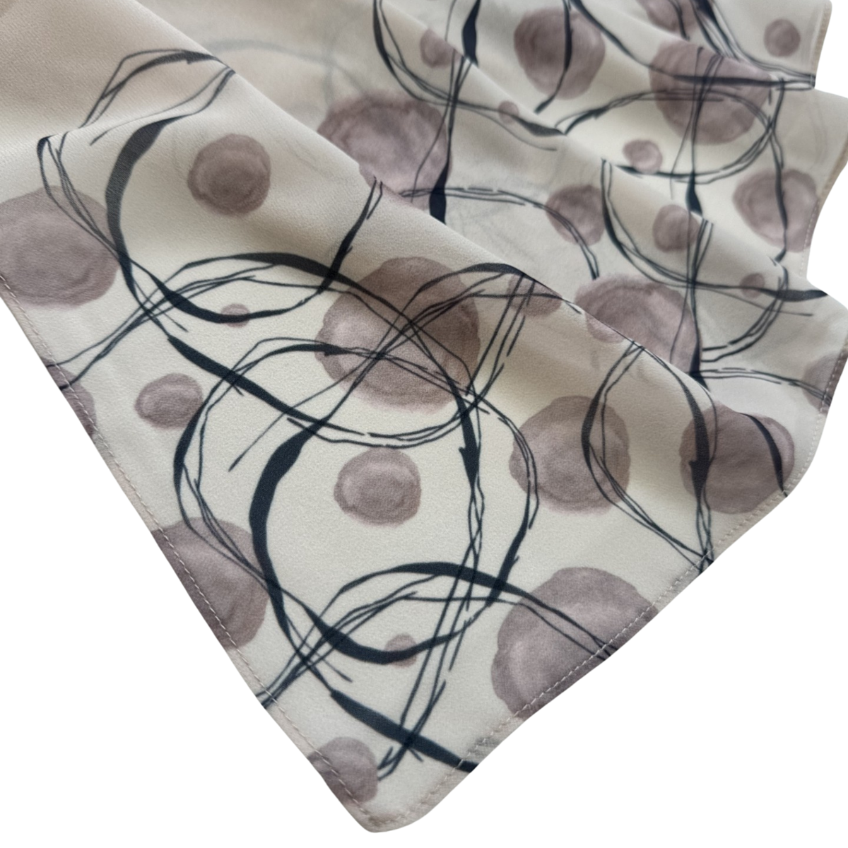 Printed Chiffon Hijab with Jersey Undercap – Orbit