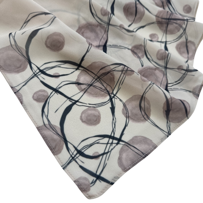 Printed Chiffon Hijab with Jersey Undercap – Orbit