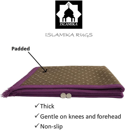 Thick Velvet Prayer Mat - Purple (Aya Model) - Large size