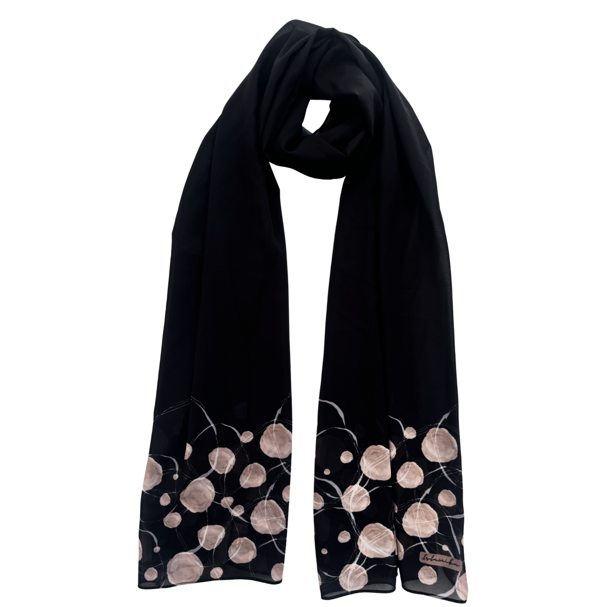 Printed Chiffon Hijab with Jersey Undercap – Orbit
