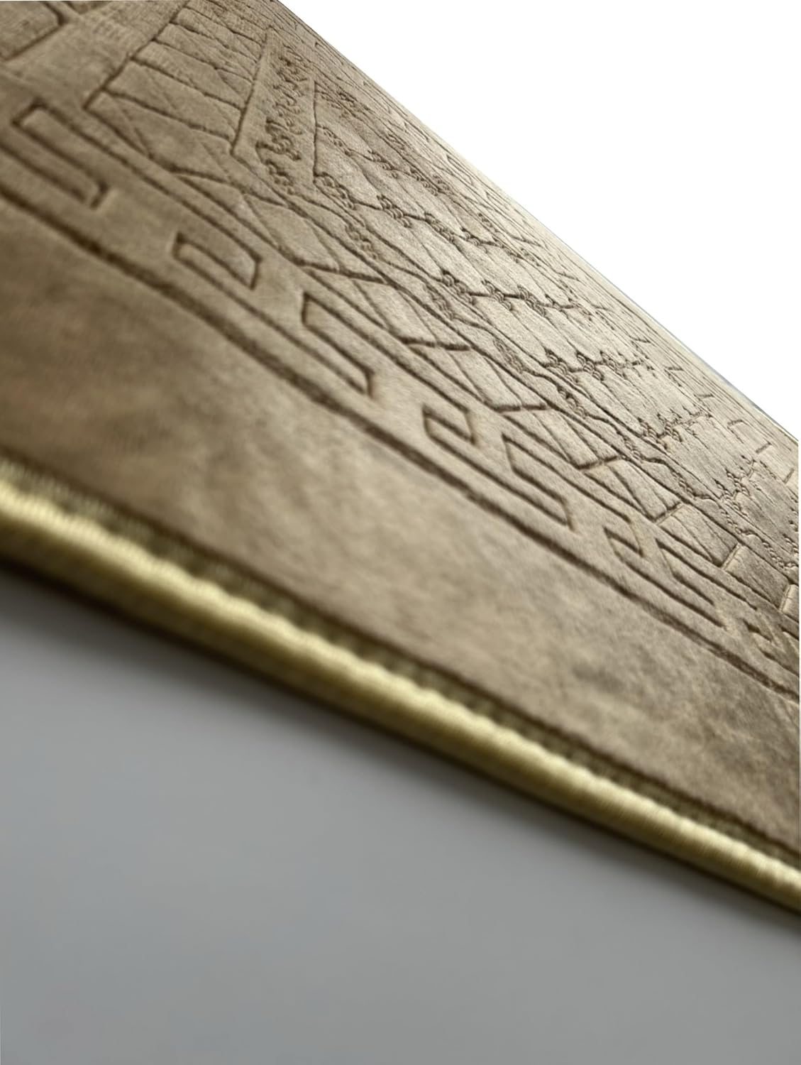 Thick Velvet Prayer Mat - Beige (Ali Model) - Large Size