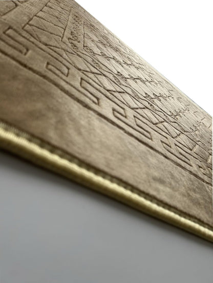 Thick Velvet Prayer Mat - Beige (Ali Model) - Large Size