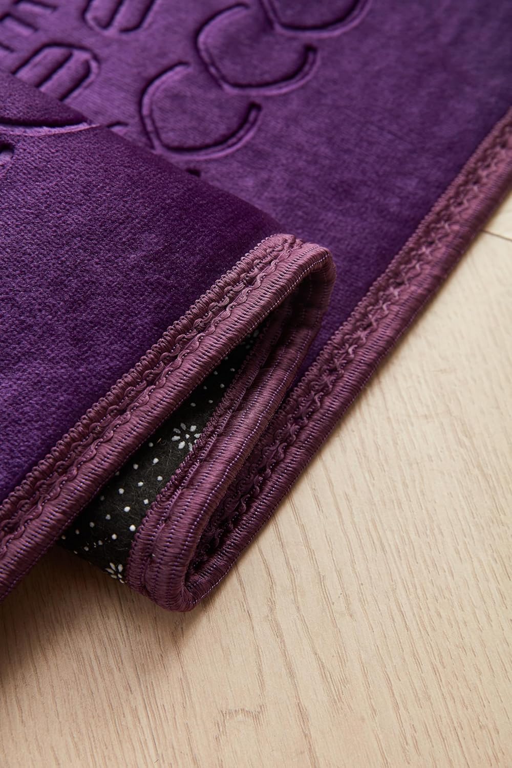 Thick Velvet Prayer Mat - Purple (Aya Model) - Large size