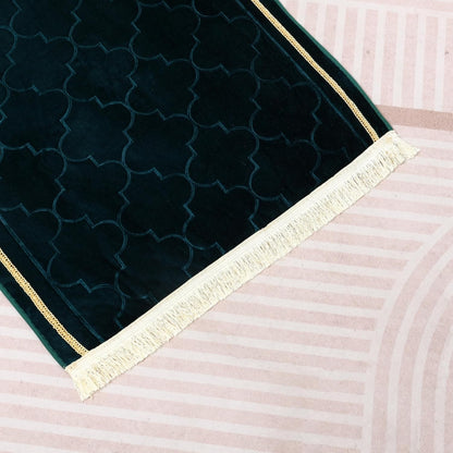 Thick Padded Arch Prayer Mat (yussuf model) -Blue