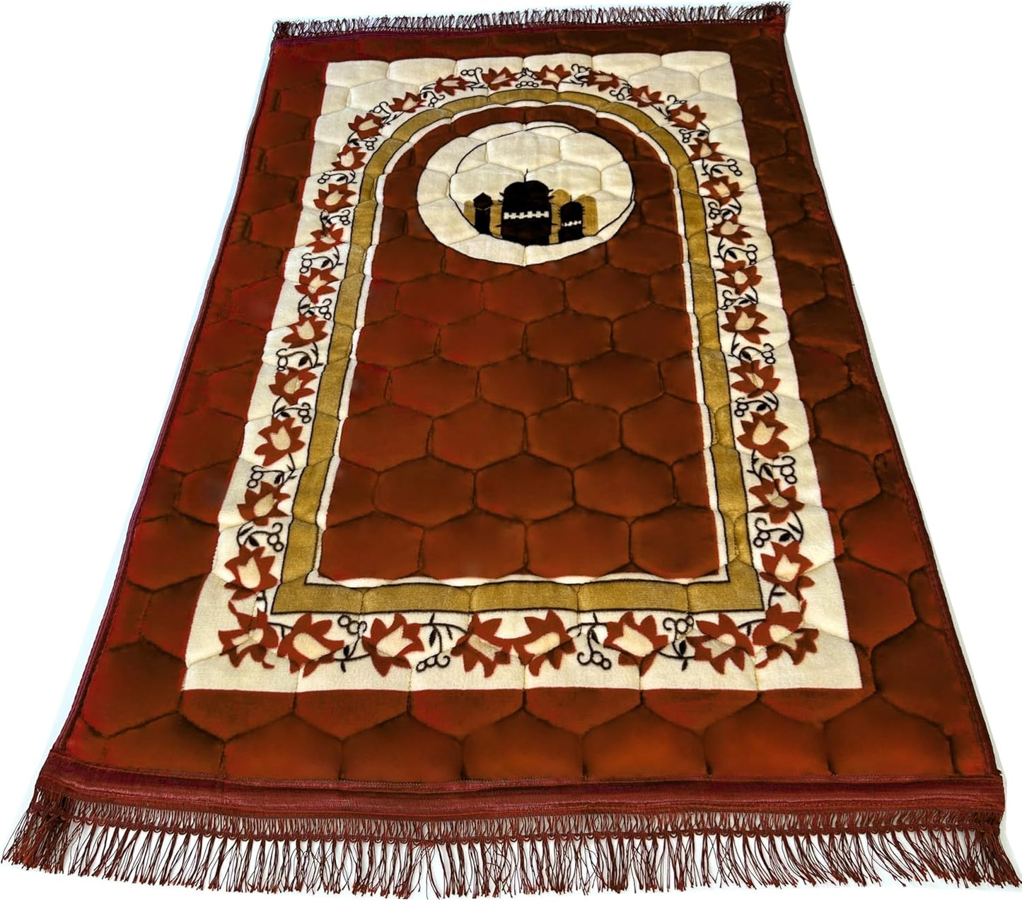 Extra Thick Velvet Prayer Mat - BB Blue (Layth Model) - Large size