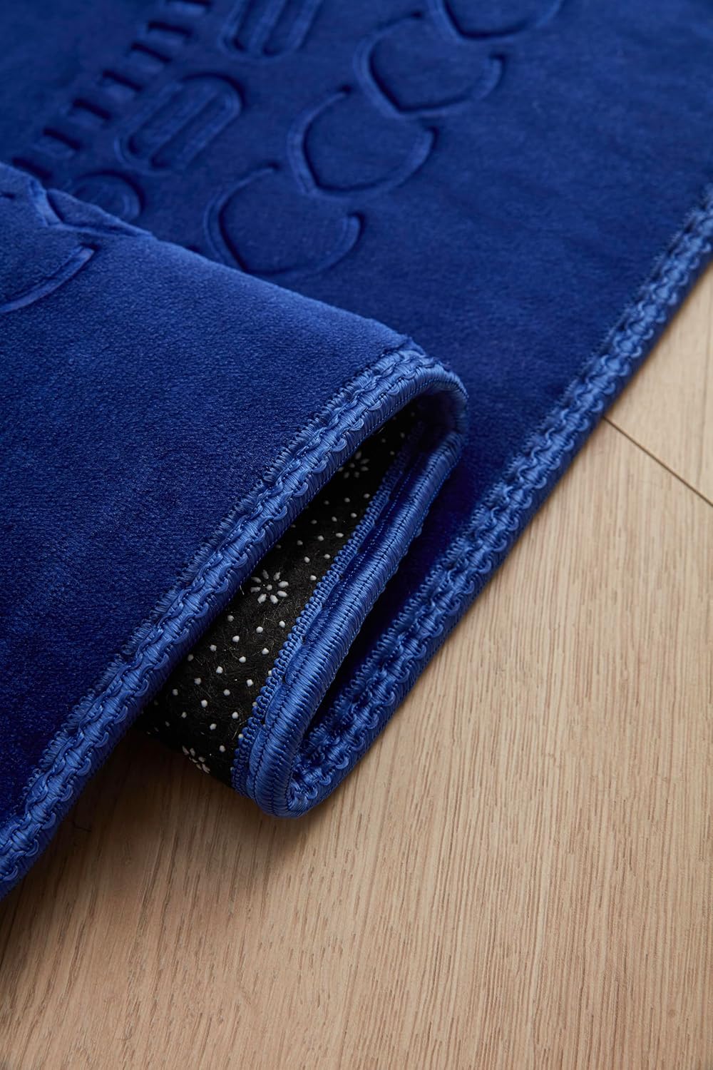 Thick Velvet Prayer Mat - Blue (Aya Model)-Large size