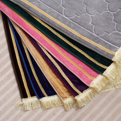 Thick Padded Arch Prayer Mat (yussuf model) -Beige