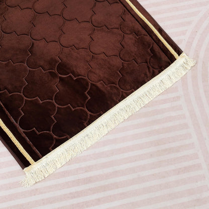 Thick Padded Arch Prayer Mat (yussuf model) -Blue