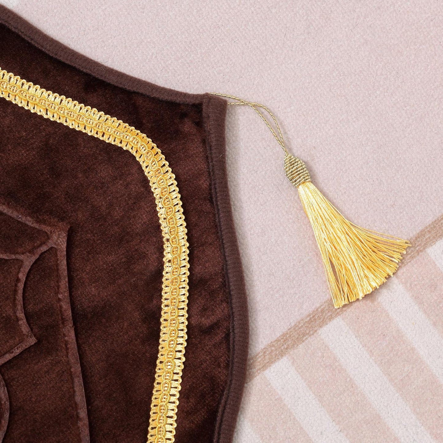 Thick Padded Arch Prayer Mat (yussuf model) -Blue