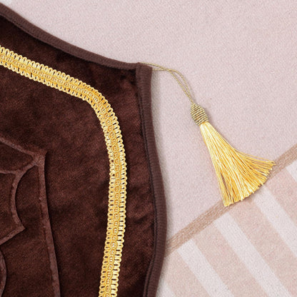 Thick Padded Arch Prayer Mat (yussuf model) -Blue