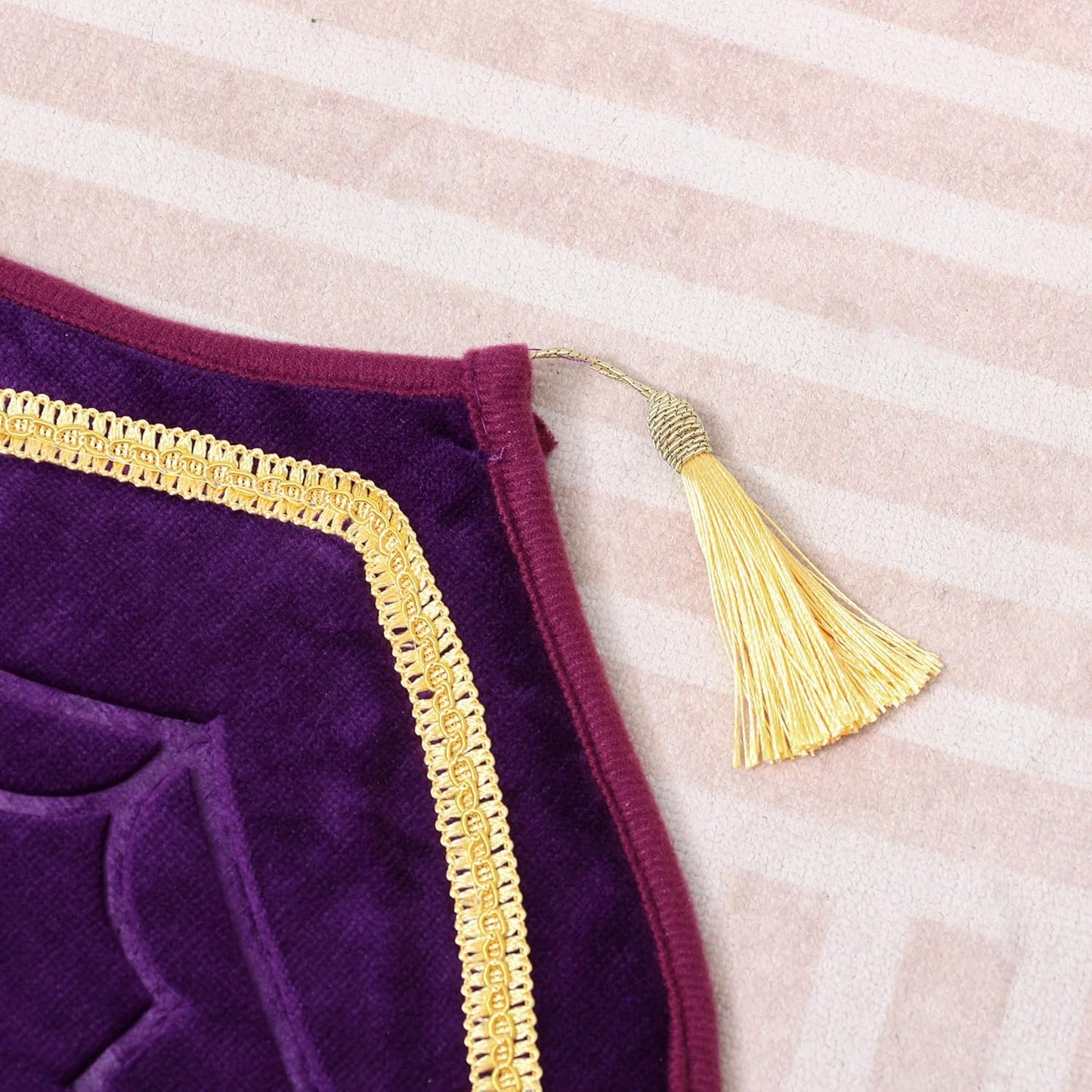 Thick Padded Arch Prayer Mat (yussuf model) -Purple