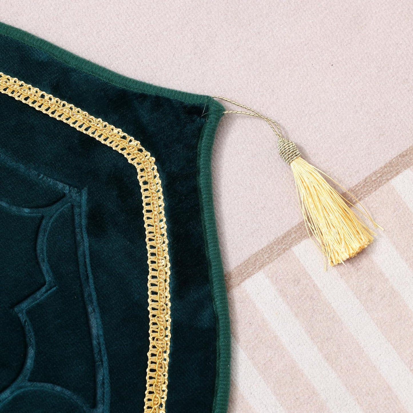 Thick Padded Arch Prayer Mat (yussuf model) -Blue