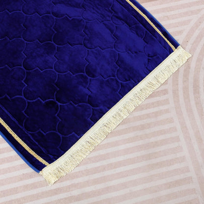 Thick Padded Arch Prayer Mat (yussuf model) -Blue