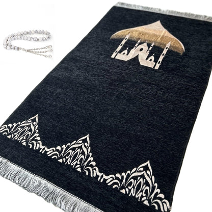 Islamika Lightweight Thin Prayer Mat – Portable Islamic Janamaz for Travel & Daily Salah