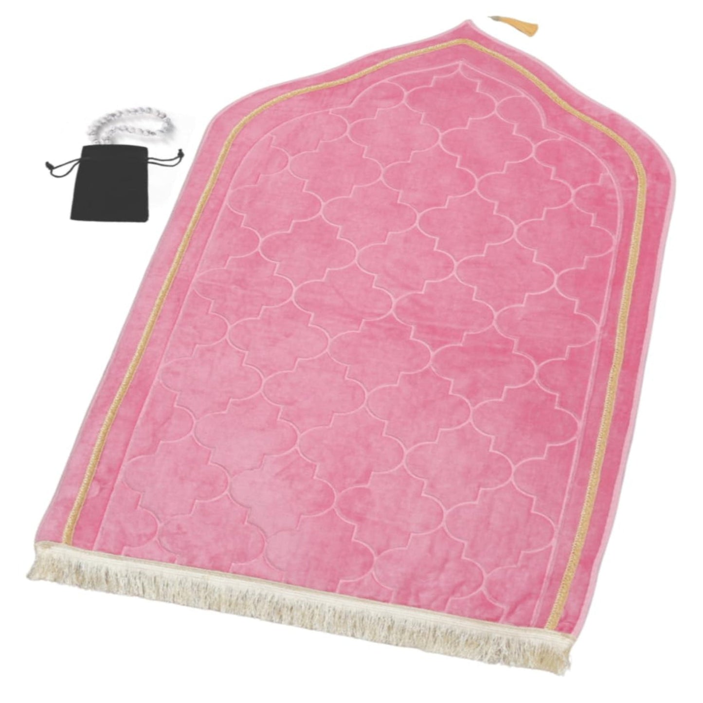 Thick Padded Arch Prayer Mat (yussuf model) -Pink