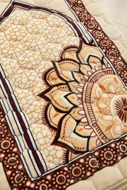 Thick Padded Prayer Rug-Sajadah for Men Women for Eid Travel Ramadan, Soft