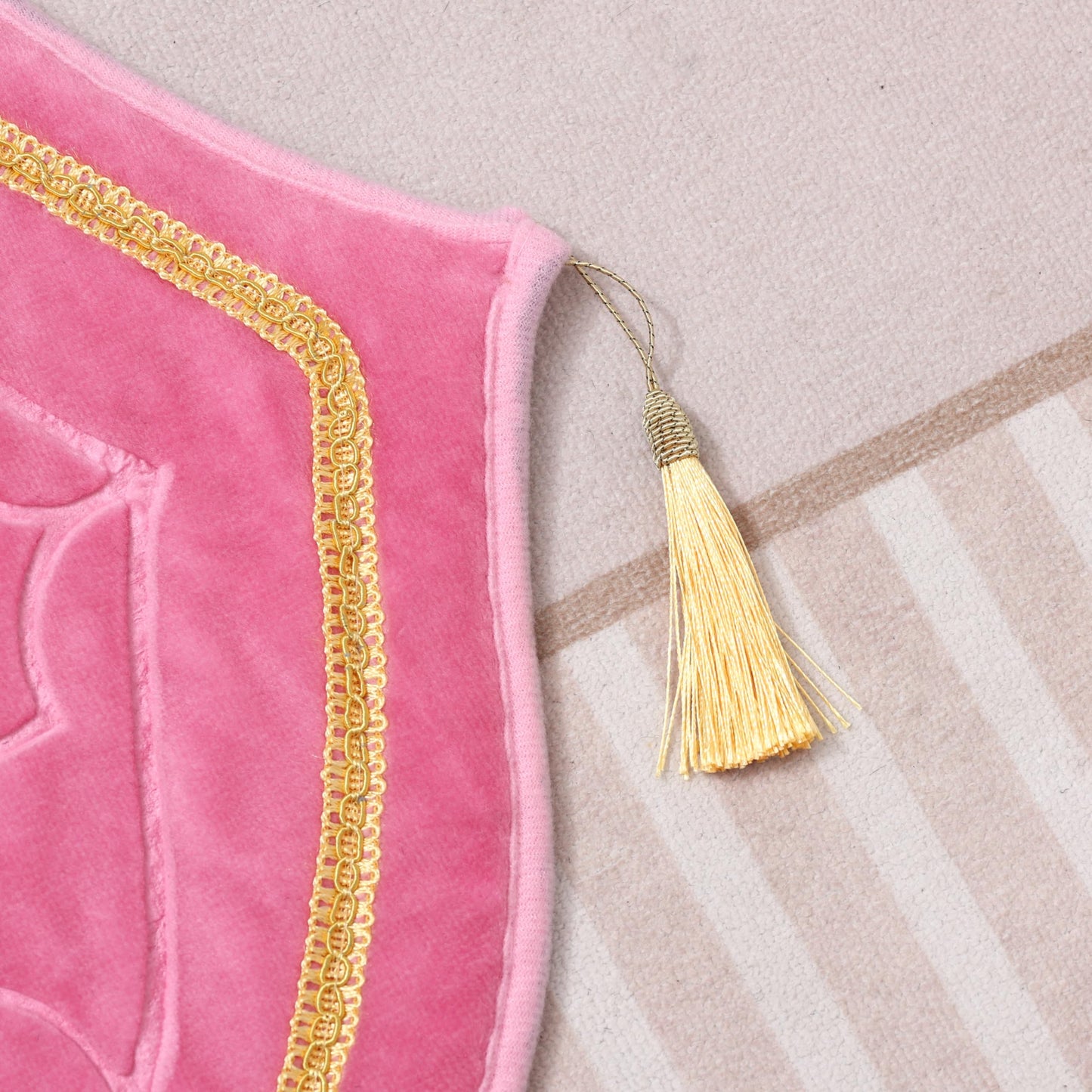 Thick Padded Arch Prayer Mat (yussuf model) -Pink